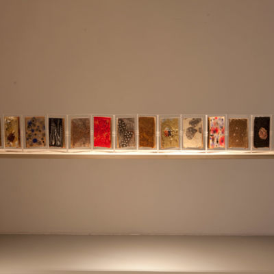 "Book of Dust," Mixed Media, 21 ft. x 20 in. x 20 in., 2012