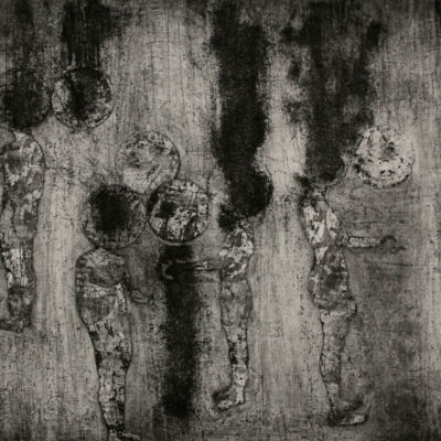 Supervenience (State 9), Etching, 18" x 18", 2011