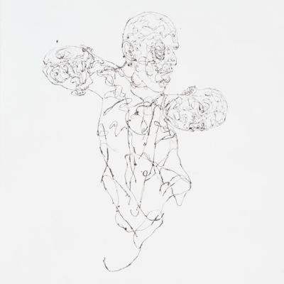 "Flooded #4," Walnut Ink on Paper, 67" x 50", 2010