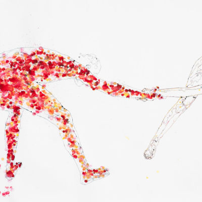 "Flooded #9," Ink, Gouache, and Watercolor on Paper, 50" x 68", 2010