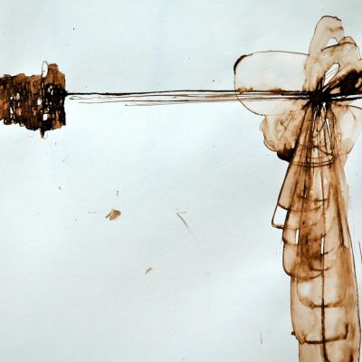 Untitled, Ink on Paper, 14" x 17", 2009